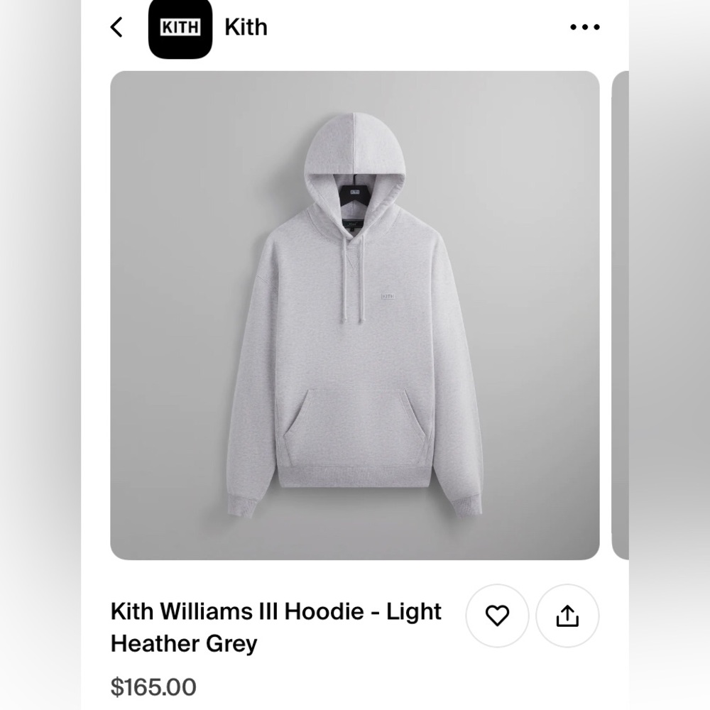 Kith Williams lll Hoodie Small